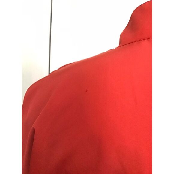 Dryjoys By Footjoy Quarter‎ Button Up Golf Pullover Windbreaker Jacket Red Large - Picture 4 of 6